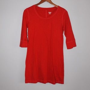 Fitted Red T-shirt Dress